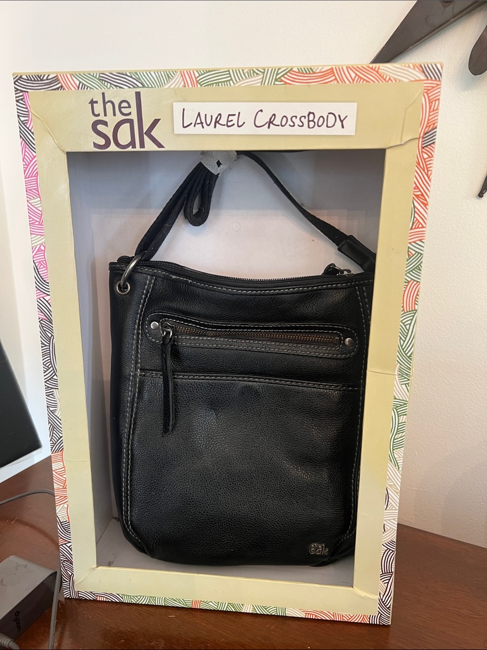 The Sak Black Laurel Crossbody Bag